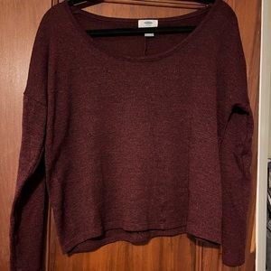 Old Navy maroon light sweater